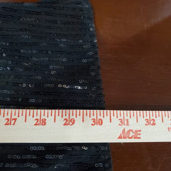 INC International Concepts Sheer Sequin Sparkle Deep V-Neck Tunic Top Size L - Picture 8 of 8